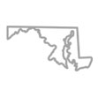 Outline of the state of Maryland